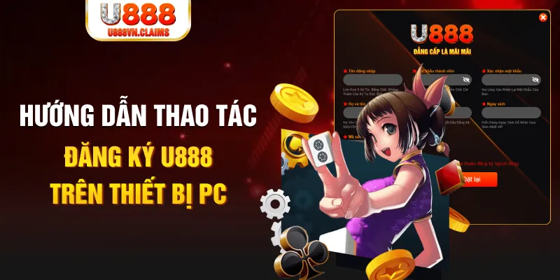 Hướng dẫn thao tác đăng ký U888 trên thiết bị PC Hướng dẫn thao tác đăng ký U888 trên thiết bị PC